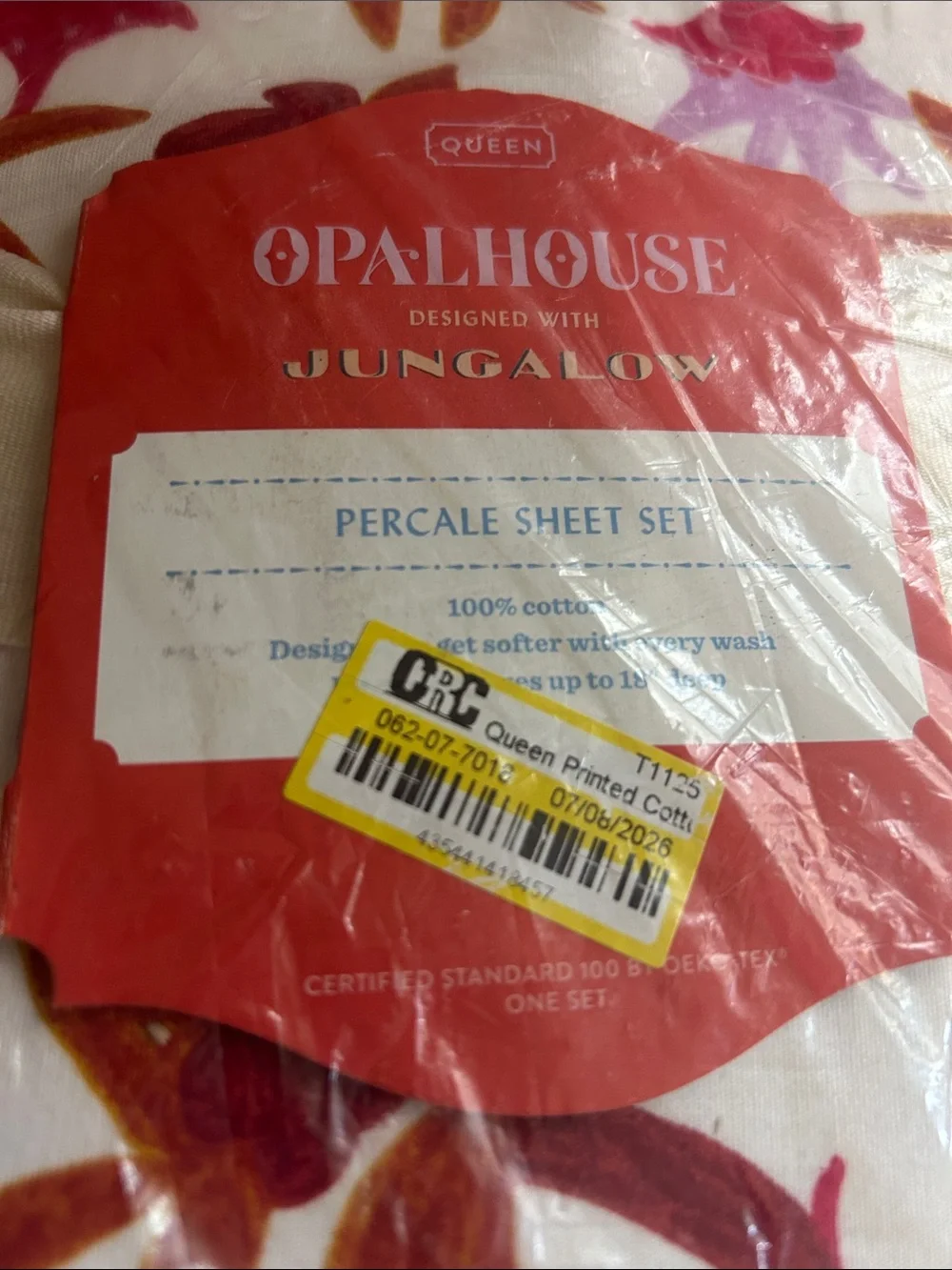 Opalhouse Jungalow Queen 100% Cotton Natalia Floral Sheet Set